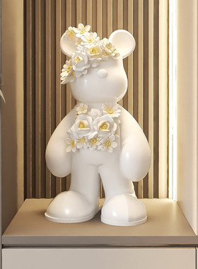 潮玩暴力熊摆件客厅玄关电视柜酒柜桌面家居装饰品治愈系生日礼物