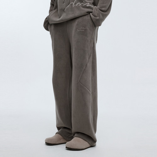 ATRY结构廓形摇粒绒卫裤休闲长裤