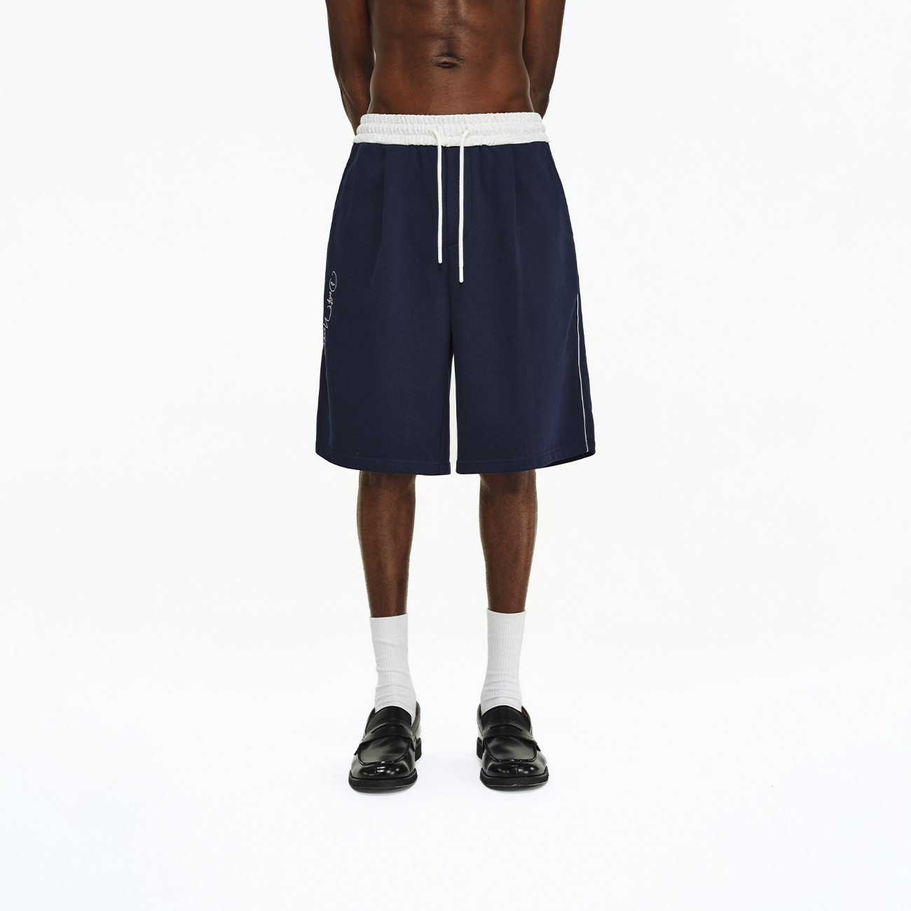 ATRY美式撞色短裤男款夏季新款潮牌休闲运动直筒阔腿宽松五分裤子