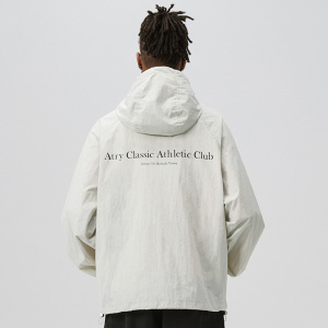 ATRY字母标语防晒衣男款国潮牌美式简约户外运动宽松休闲百搭外套