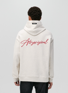 ATRY连帽卫衣男款秋冬美式复古重磅纯棉帽衫潮牌情侣装加绒外套女