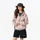 ATRY粉色卫衣外套女春季 男 潮牌运动休闲字母刺绣情侣拉链连帽开衫