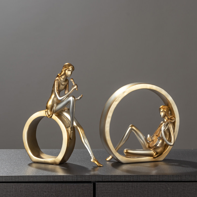 创意家居人物摆件客厅电视酒柜办公室装饰品轻奢艺术电视柜现代风,家居饰品,桌面摆件,淘宝优惠券,粉丝福利购,淘宝优惠卷