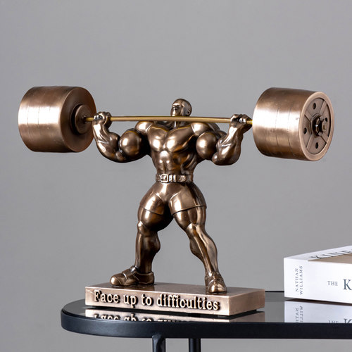 健身房大力士健美人物模型雕塑