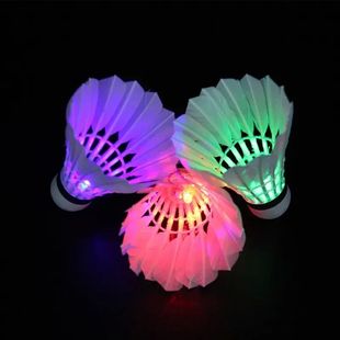 Colorful Dark Lighting LED 5pcs Night Badminton
