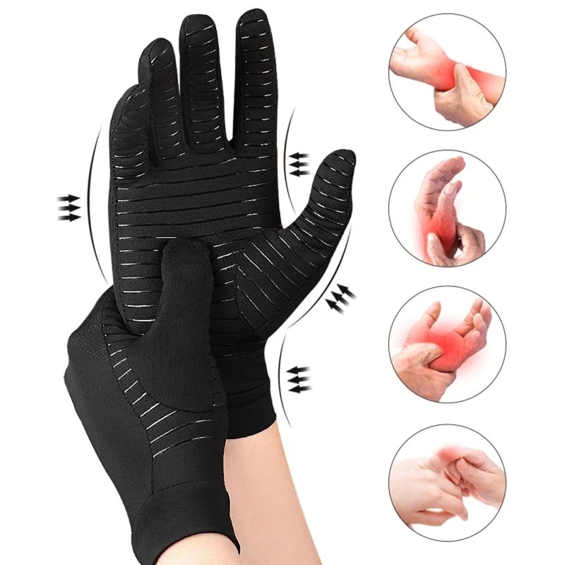 Copper Arthritis Compression Gloves for Women Men, Hand Pain