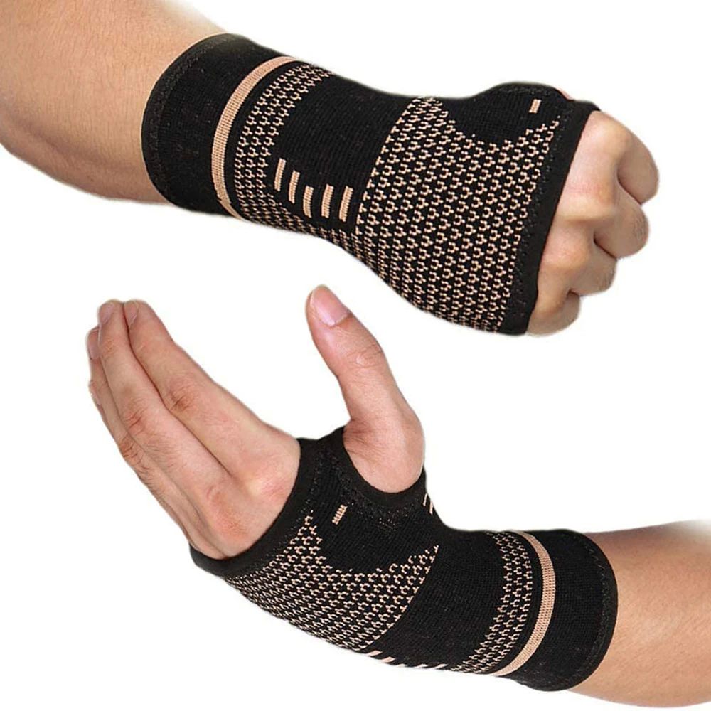 Copper Gym Wrist Support Professional Sports Wristband Safet-封面