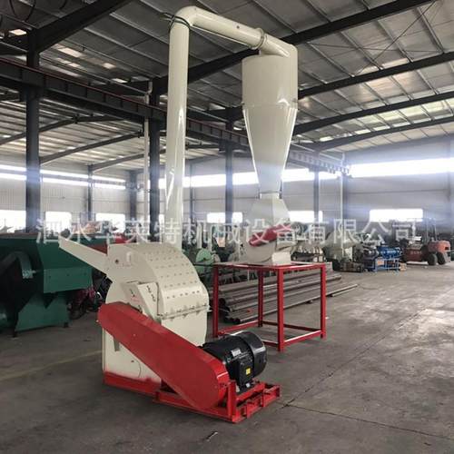 沙克龙除尘木块树干粉碎机双口圆木树枝粉碎机玉米芯柠条木屑机