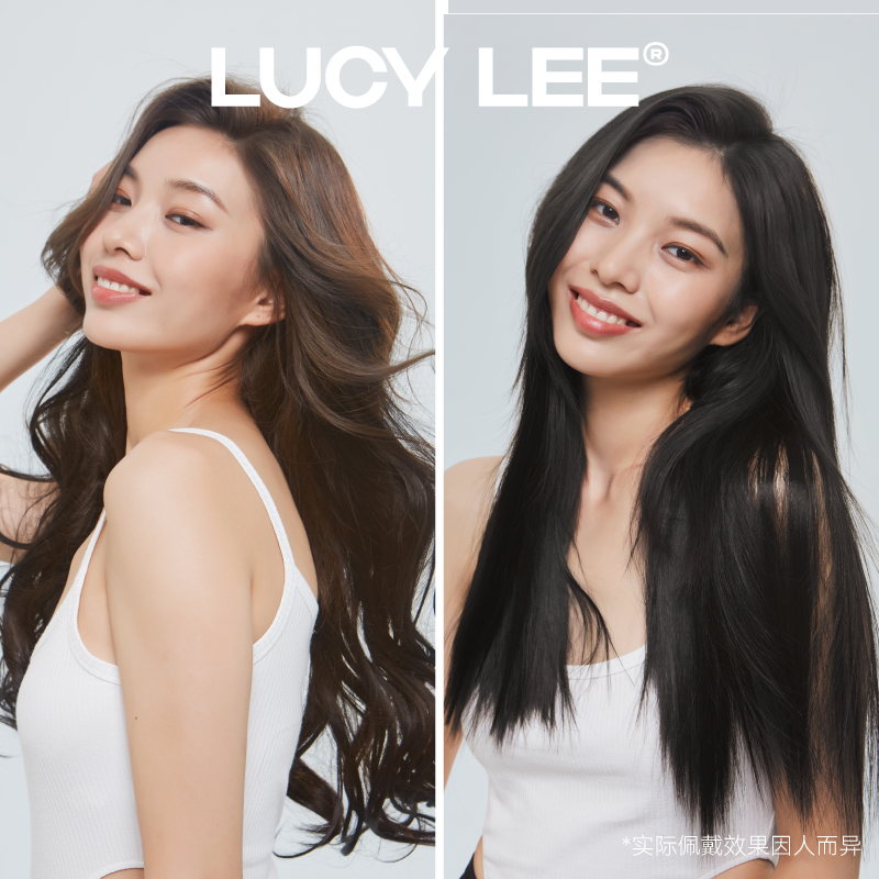 LUCYLEE一片式微笑接发片/星期一刘海/蝴蝶扇毽子头/锦鲤马尾