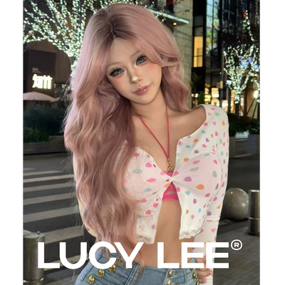 LUCYLEE【免修剪假发-超跑甜心】精修蜜桃发根染渐变水波卷