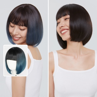 LEE甜酷BOBO假发波波头短发女全头套造型仿真圆脸自然假发套 LUCY