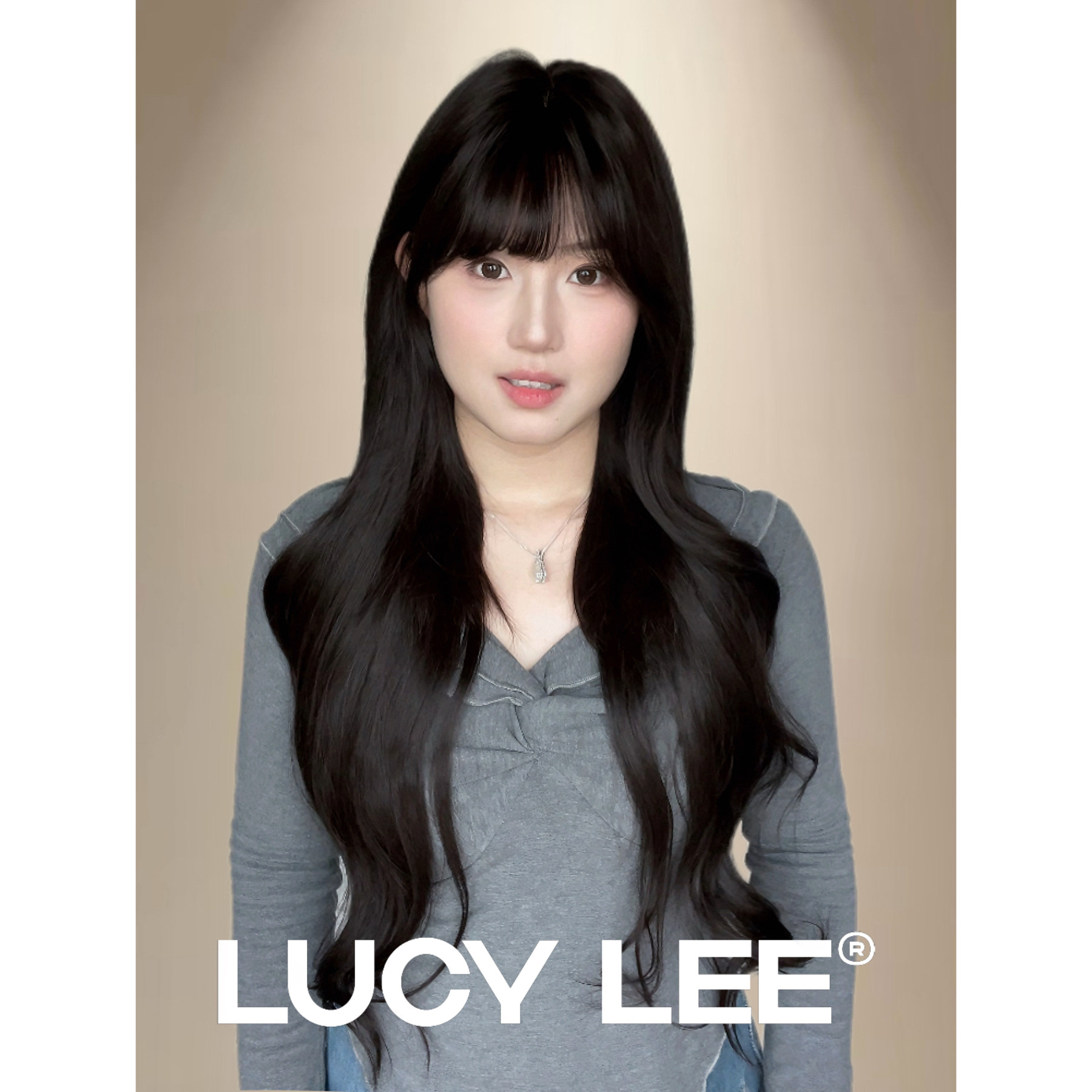 LUCYLEE扇贝网隐形半头套 一片式不用戴发网精修刘海黑茶卷假发片,美发护发/假发,日常整顶假发,淘宝优惠券,粉丝福利购,淘宝优惠卷