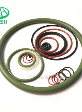 耐油磨绿色胶圈  耐温氟氟橡胶O氟胶圈型密封圈汽车密封件氟胶O型