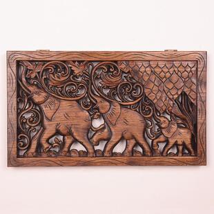 实木电表箱遮挡箱电闸盒装饰画餐厅新中式挂画配电箱创意遮挡神器