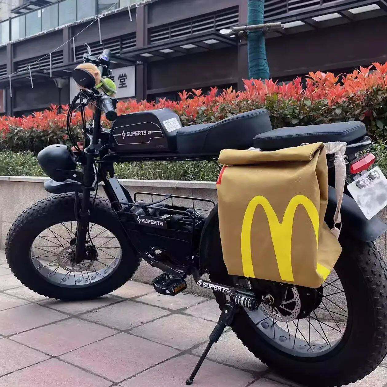 麦当劳电动车挂物包踏板摩托车边包侧包防水电瓶车后备箱挂包前置