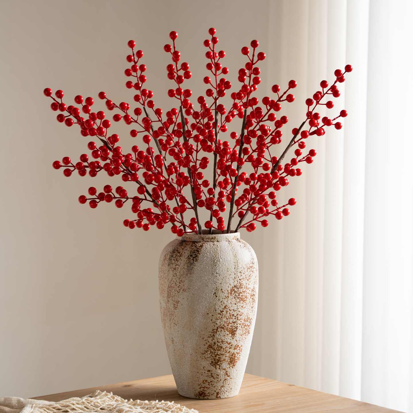 高品质发财果仿真花新年装饰摆件