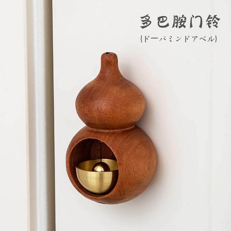 户铃铛风铃小葫芦多巴胺门铃吸门式纯铜店铺开门提醒门上挂饰入