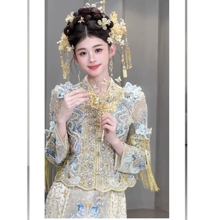 熙饶出租赁秀禾服新娘2025新款 婚纱伴娘敬酒服 龙凤褂结婚男女中式