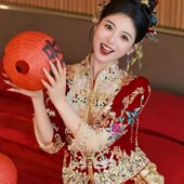 熙饶出租新娘秀禾服2025年新结婚敬酒服嫁衣中式 婚服情侣出阁套装