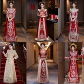 出租赁结婚礼服高级感秀禾服敬酒服奢华新娘婚纱租赁2025龙凤褂服