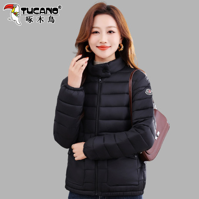 啄木鸟排骨羽绒棉服女款2025冬季