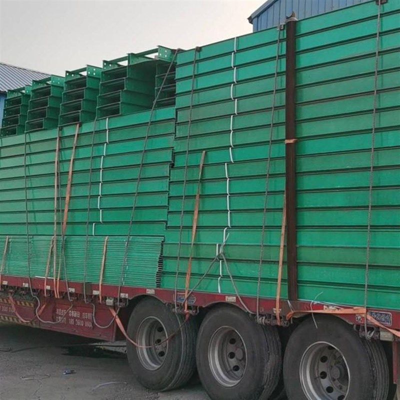 玻璃钢电缆桥架电力电缆管箱槽盒阻燃复合材料线槽 大跨距FRP防腐