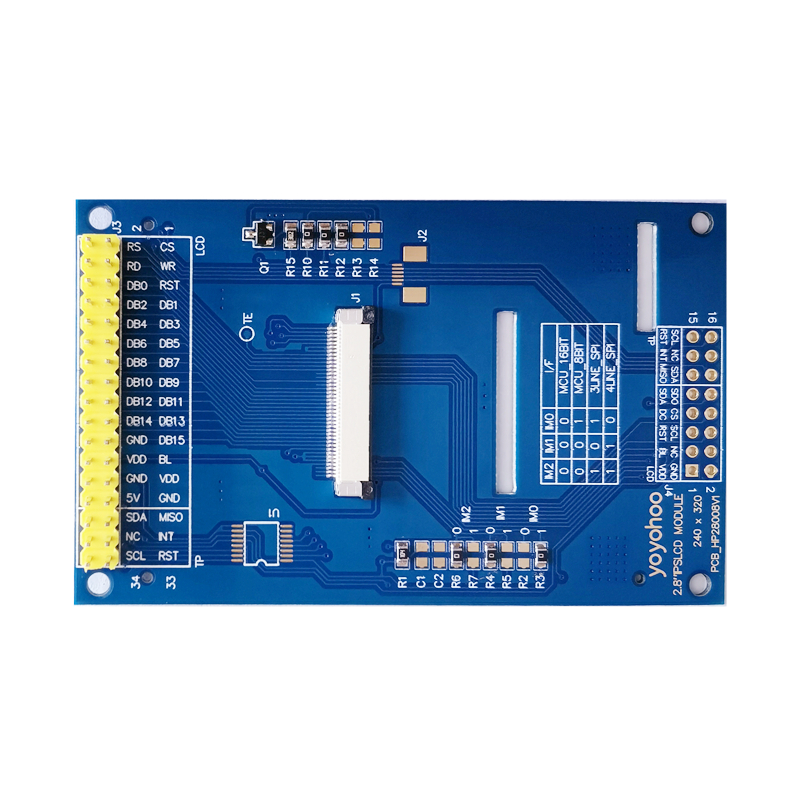 2.8寸TFT显示屏IPS全视角LCD液晶屏ST7789电容触摸SPI串口8位16位