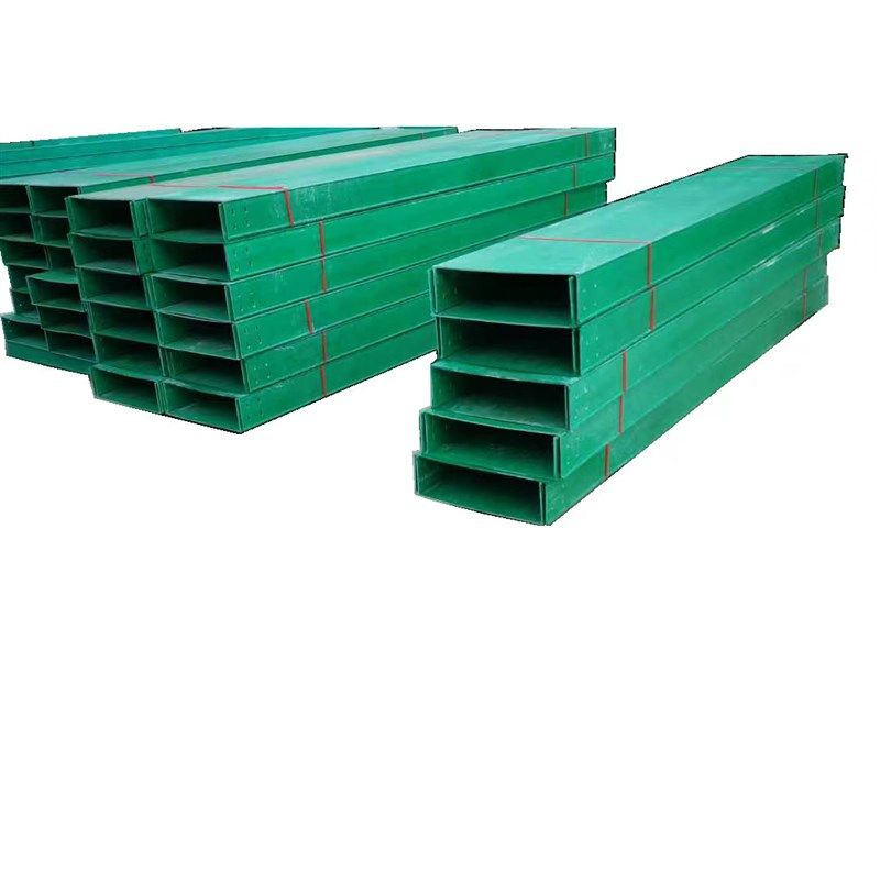 玻璃钢电缆桥架线缆管箱槽盒 大跨距桥架FRP防腐阻燃复合材料线槽