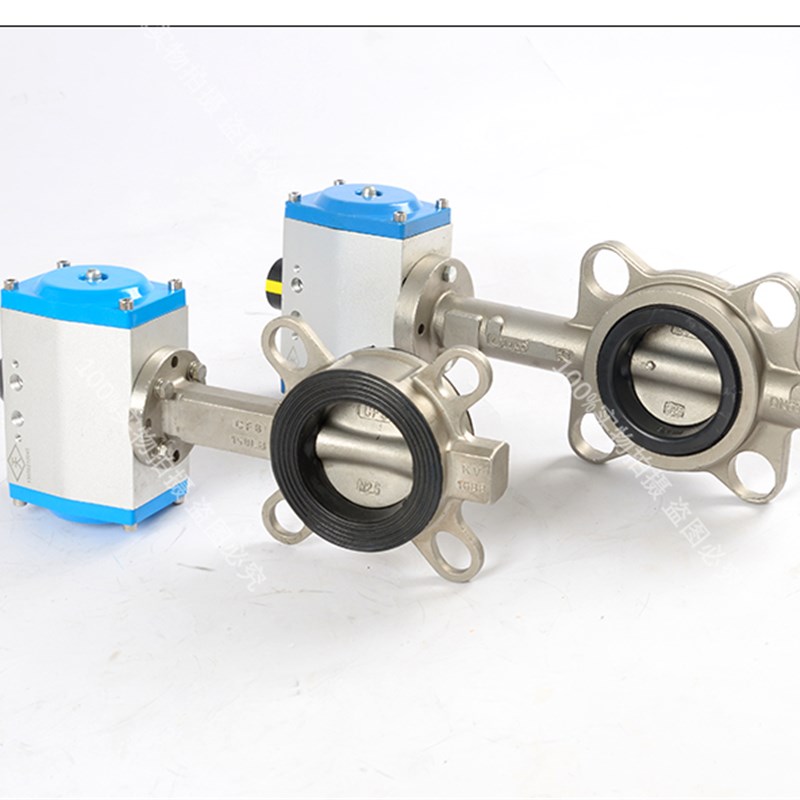 不锈钢气动对夹蝶阀304D671X-16C