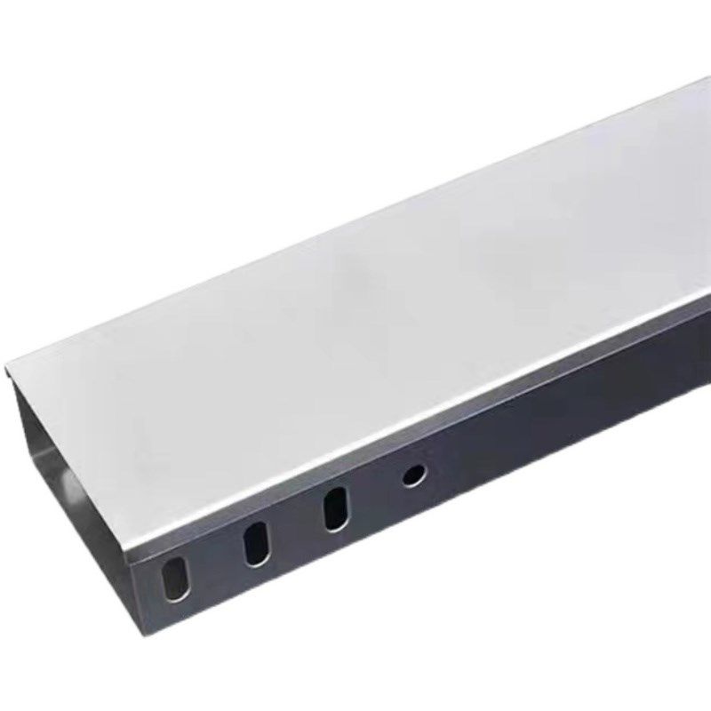 槽式防火喷塑金属镀锌电缆桥架线槽强弱电大跨距304不锈钢200*100