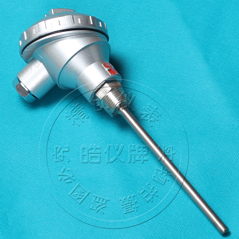 温度传感器热电阻PT100管道安装4分管螺R纹探头7*100