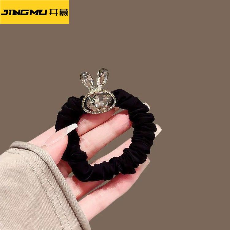 井慕~新款高级感水钻发圈精致发绳气质头绳洋气皮筋甜美皮套发饰