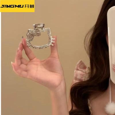 井慕~凯蒂猫高级感韩系百搭发夹女后脑勺夹子可爱抓夹发抓刘海夹