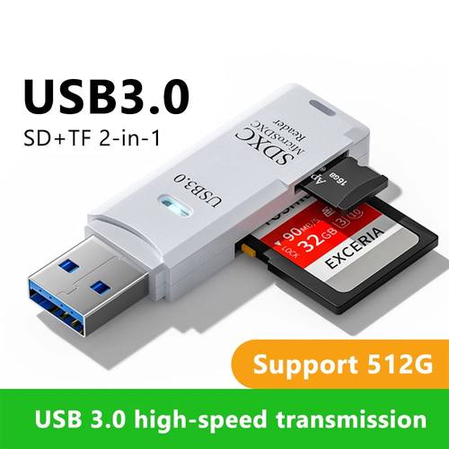 2 in 1 USB 3.0 2.0 Card Reader Micro sd card Reader Usb