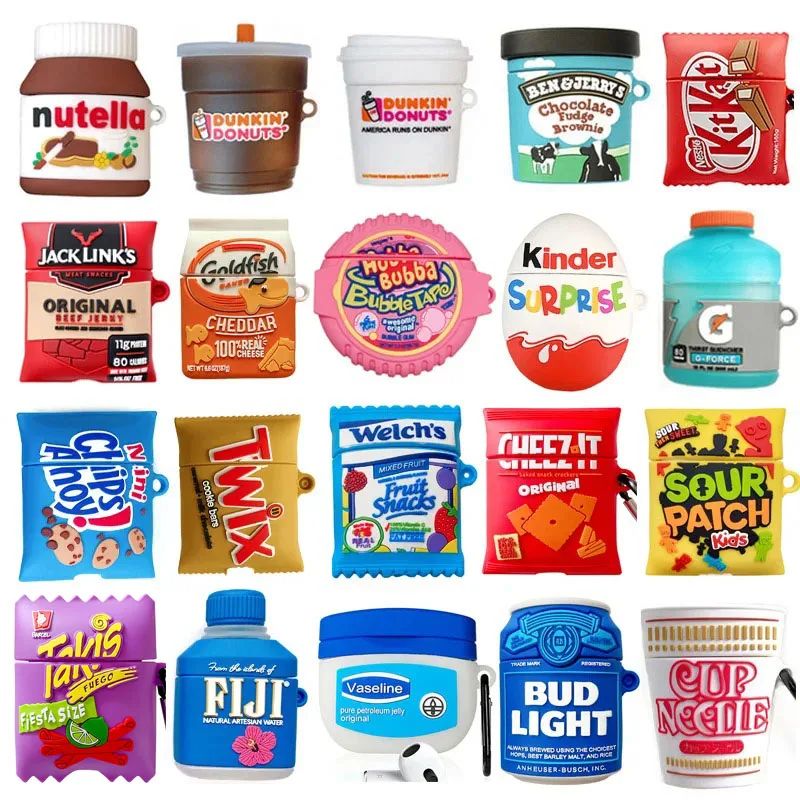 Pro 2 Case 3D Snacks Sugar Drinks Creative Earphone Case