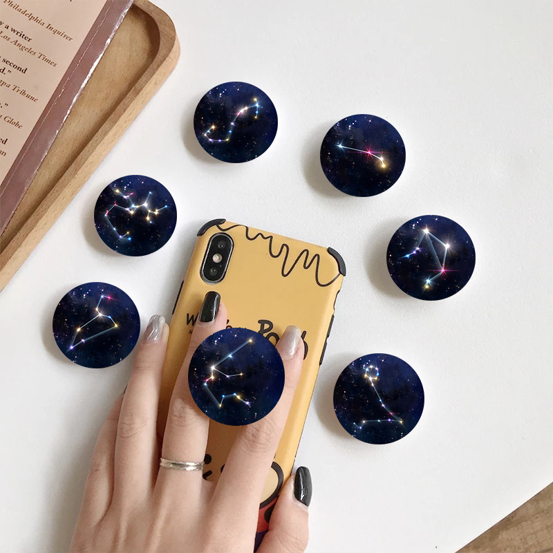 Luxury New Round Twelve Constellations Phone Holder Holder F