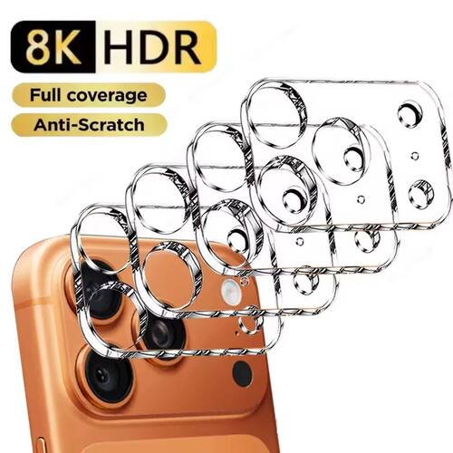 1-5Pcs Full Coverage Camera Lens Tempered Glass For iPhone