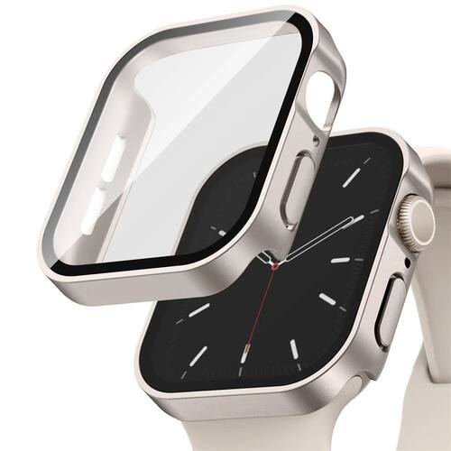 Glass+cover For Apple Watch case series 9 8 7 6 5 4 se 44mm