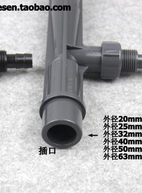 UPVC射流器 文氏管 水泵文丘里 塑料管道水射器 射水器气液混合器