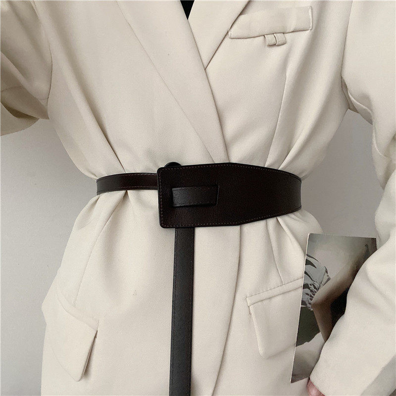 高级感黑色打结真皮腰带女装饰配裙子西装大衣腰封收腰显瘦时尚宽,服饰配件/皮带/帽子/围巾,腰带/皮带/腰链,淘宝优惠券,粉丝福利购,淘宝优惠卷