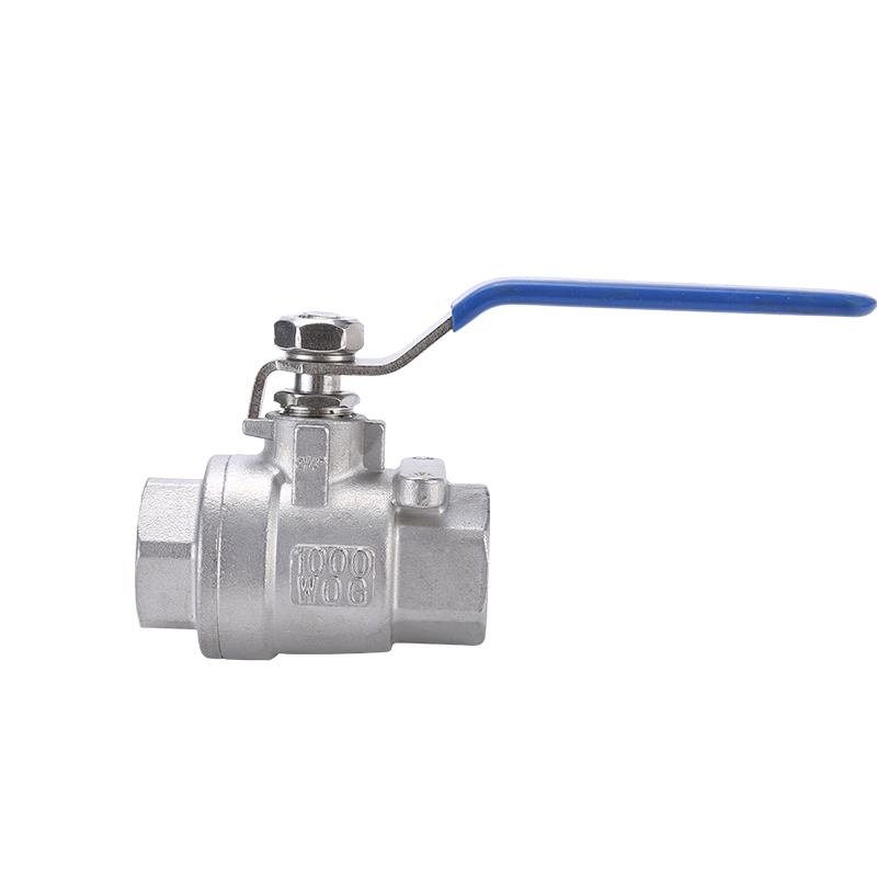 Q11F-16P 304 不锈钢二片式球阀 不锈钢球F阀DN15 20 25 32 40 50