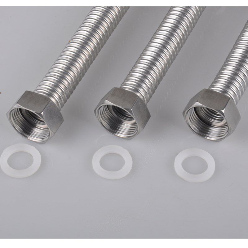 1寸304不锈钢波纹管热水器冷热水硬波金属软管一寸供水上水管DN25