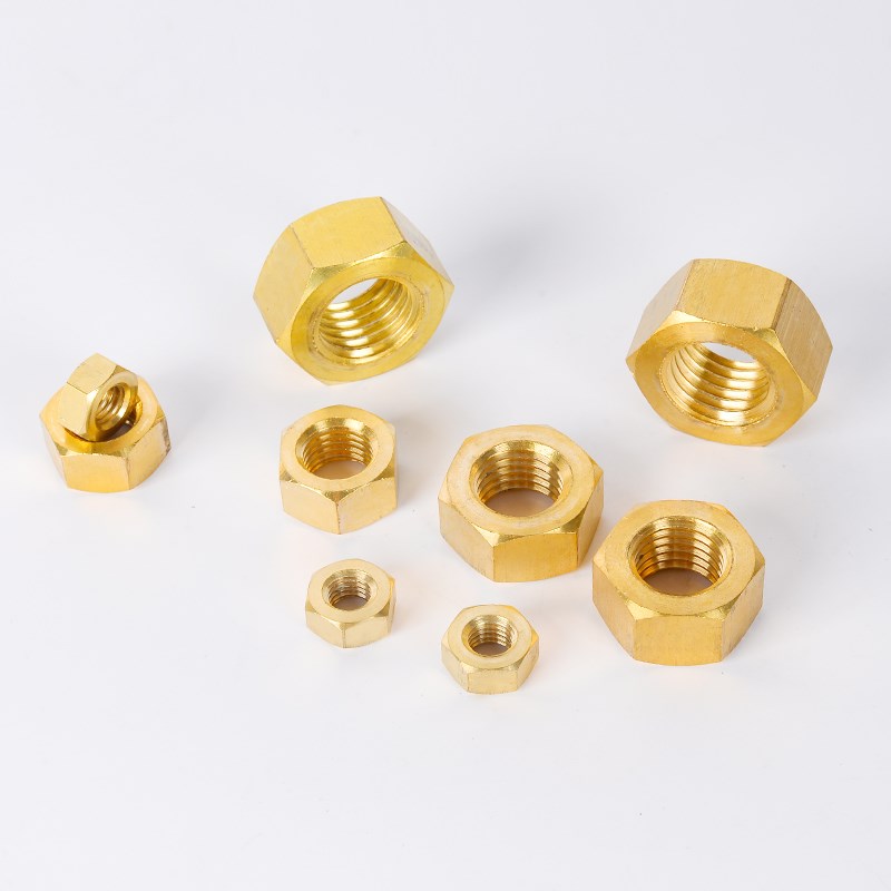 铜螺母 铜螺帽 铜外六角螺母 M2 M2.5 M3 M4M5 M6 M8M10M12---M36