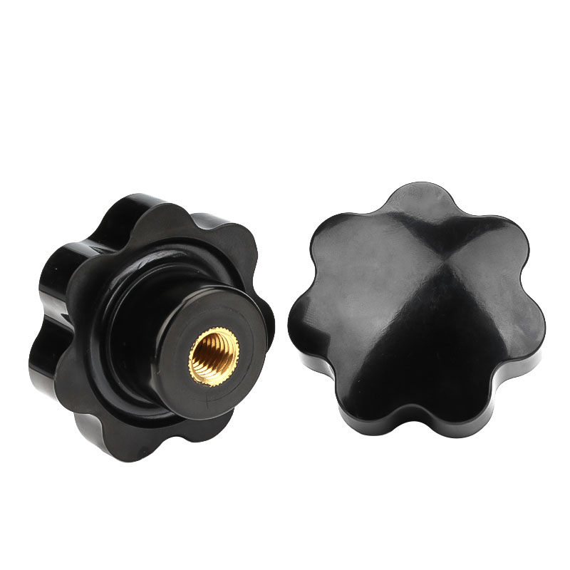 M5M6M8M10M12M16梅花手拧螺丝螺母不通孔星型把手七星手柄手轮