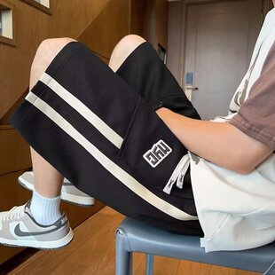 夏季短裤男款潮牌高级感可放手机的跑步裤大裤衩篮球运动五分裤子