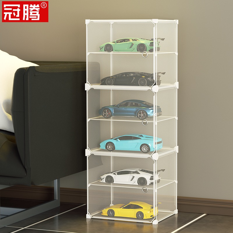 玩具车小汽车模型收纳展示架盒车架多层陈列柜透明家用收藏柜