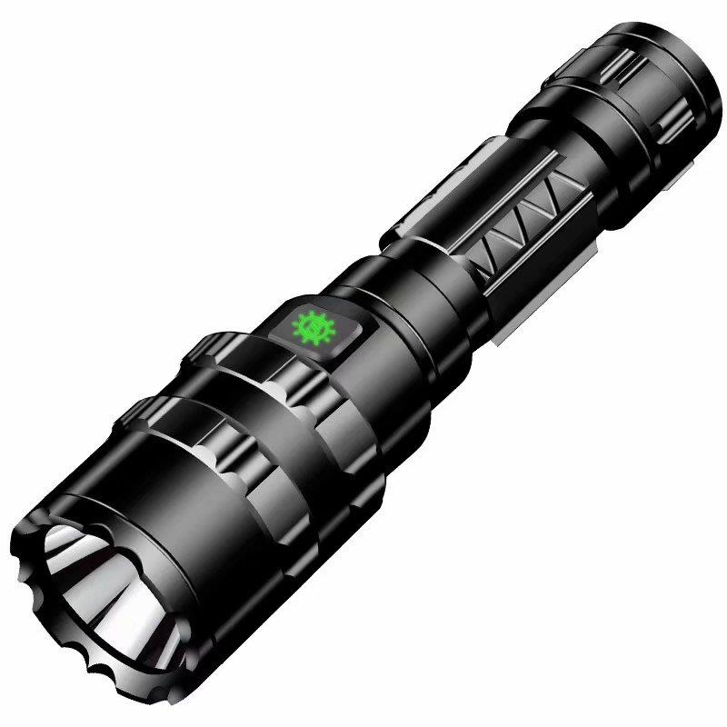 跨境L2手电筒 USB充电聚光迷你户外灯LED强光手电筒