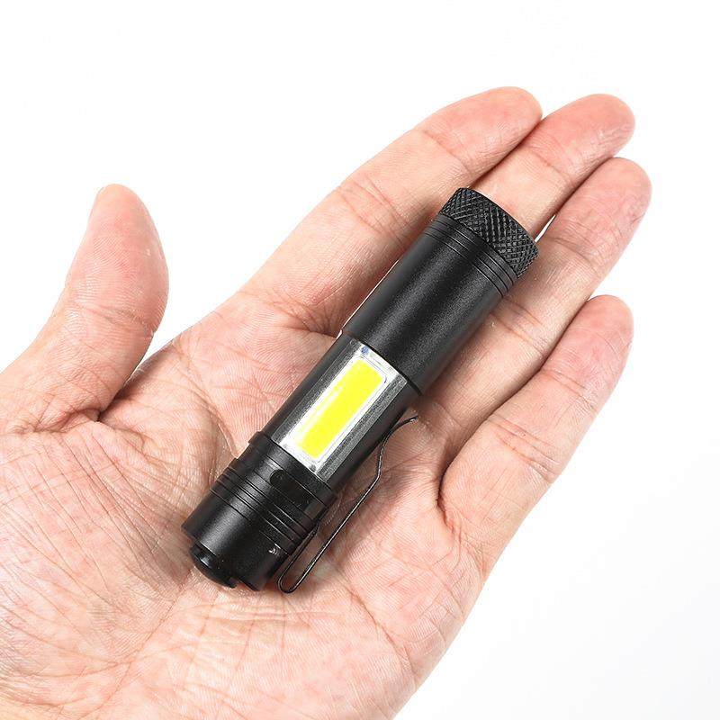 COB 迷你手电筒 5号电池 14500 AA锂电池野营灯