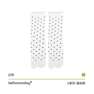 JWstylish黑白波点分趾袜子