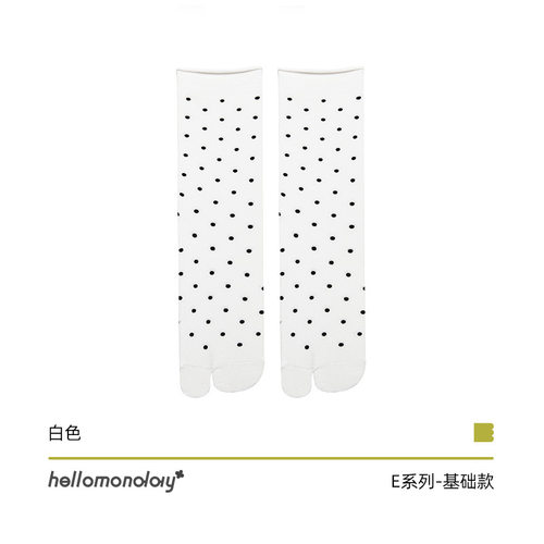 JWstylish黑白波点分趾袜子